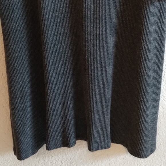 Velvet Marks & Spencer Anthropologie NWT Gray Waffle Knit Chrissy Tunic Dress M - Picture 6 of 13
